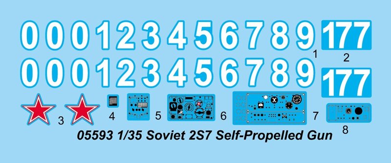 Trumpeter 05593 Soviet 2S7 Self-Propelled Gun – immagine 4