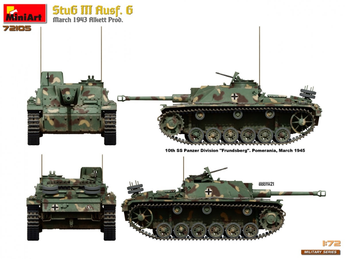 MiniArt 72105 StuG III Ausf. G March 1943 Prod. 1/72 – Bild 13