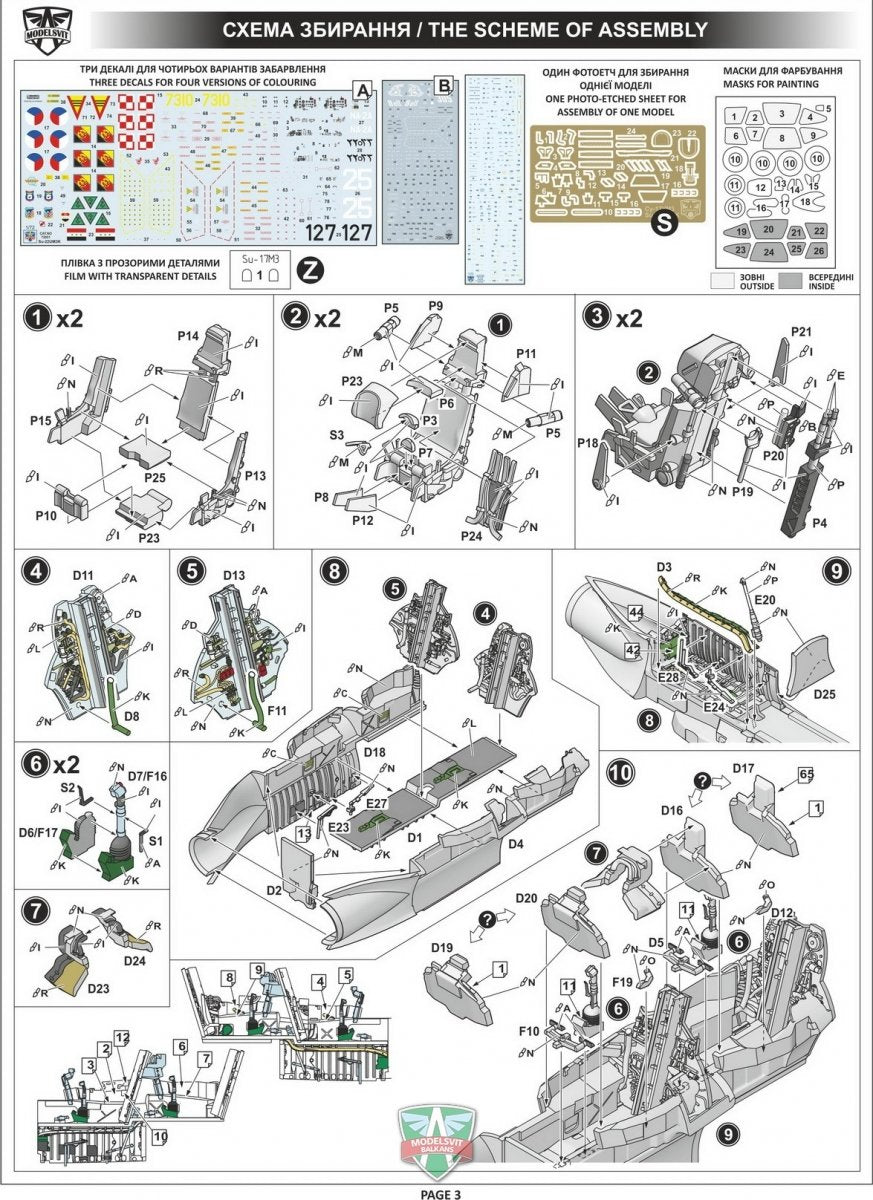 Modelsvit 72050 Su-17UM3 advanced two-seat trainer 1/72 – zdjęcie 2