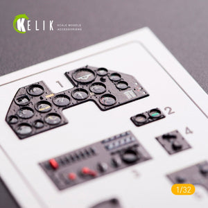 KELIK K32002 P40-N INTERIOR 3D DECALS FOR TRUMPETER KIT 1/32 – Bild 3