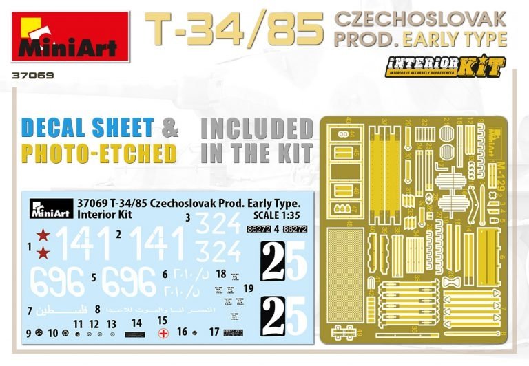Miniart 37069 T-34/85 Czechoslovak Prod. Early Type 1/35 – image 18