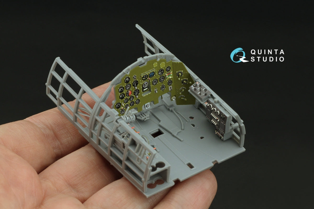 Quinta Studio QD32240 Mitsubishi J2M3 Raiden 3D-Printed &amp;amp; coloured Interior on decal paper (Zoukei Mura) 1/32 – imagen 9