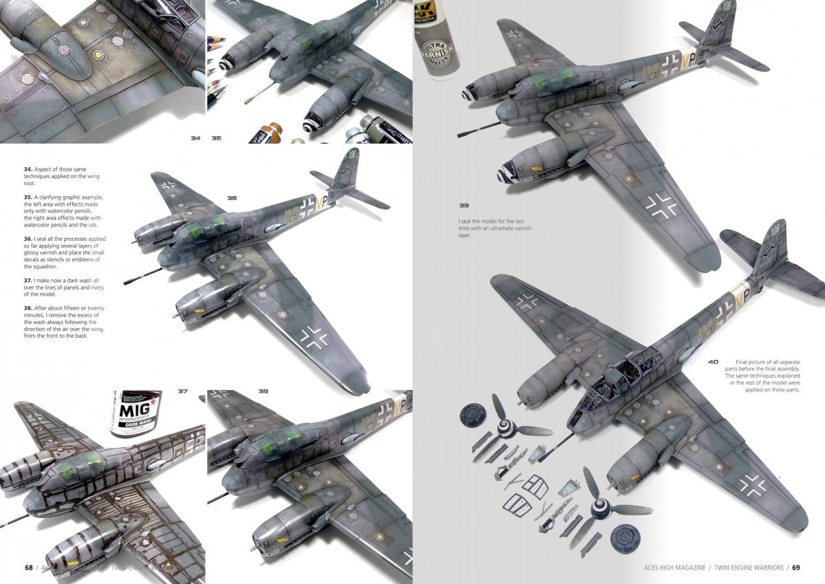 AK Interactive AK2929 ACES HIGH 14: TWIN-ENGINE WARRIORS (English) – zdjęcie 3