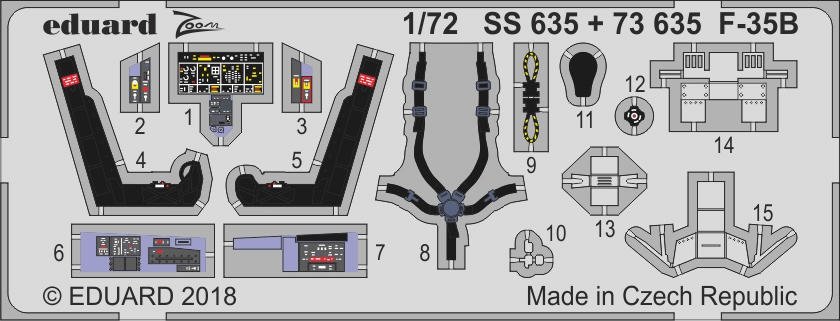 Eduard SS635 F-35B HASEGAWA 1/72