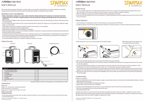 Sparmax 1MSETSS Arism Mini Kit 2 m Hose, HB-040, Airbrush Cleaning Pot – zdjęcie 2