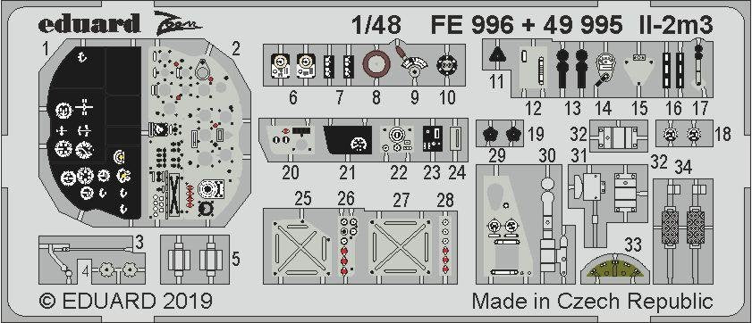 Eduard 49995 Il-2m3 interior 1/48 TAMIYA – imagen 2