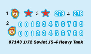 Trumpeter 07143 Soviet JS-4 Heavy Tank 1/72 – image 4