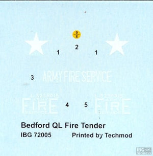 IBG 72005 Bedford QL Fire Tender 1/72 – immagine 5