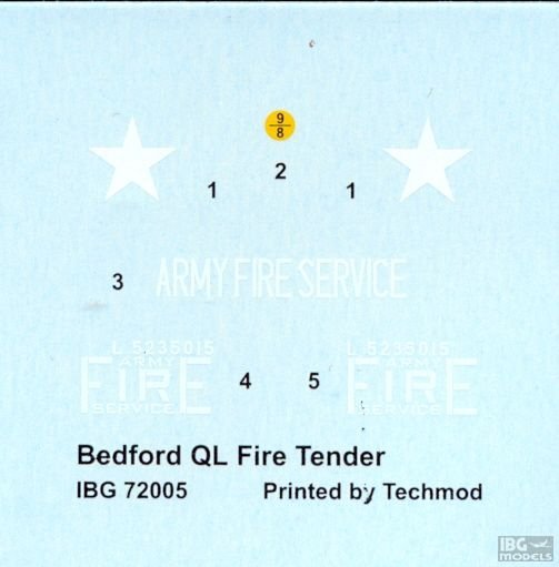 IBG 72005 Bedford QL Fire Tender 1/72 – immagine 5