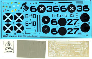 Dora Wings 48009 Bf.109 A/B Legion Condor 1/48 – immagine 5