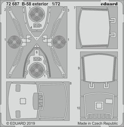 Eduard BIG72149 B-58 TAMIYA 1/72 – imagen 2