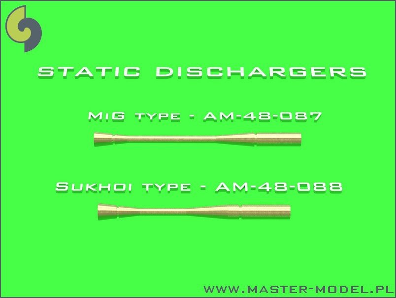 Master AM-48-088 Static dischargers - type used on Sukhoi jets (14pcs) 1/48 – Bild 3