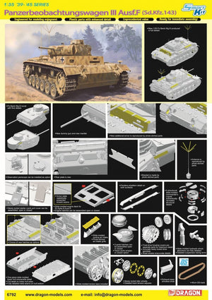 Dragon 6792 Panzerbeobachtungswagen III Ausf.F (Sd.Kfz.143) 1/35 – Bild 2
