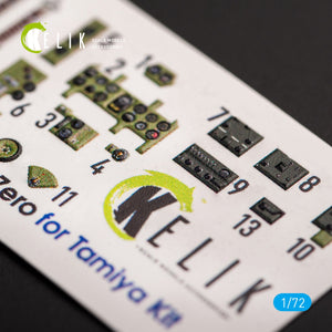 KELIK K72046 A6M2B ZERO - INTERIOR 3D DECALS FOR TAMIYA KIT 1/72 – image 3