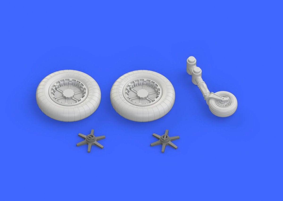 Eduard 648282 Bf 109F wheels EDUARD 1/48 – immagine 4