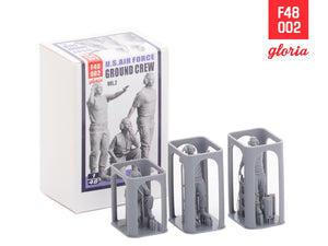Gloria F48002 Ground Crew US Air Force vol.2 3D Printed Figures x 3 1/48 – imagen 3