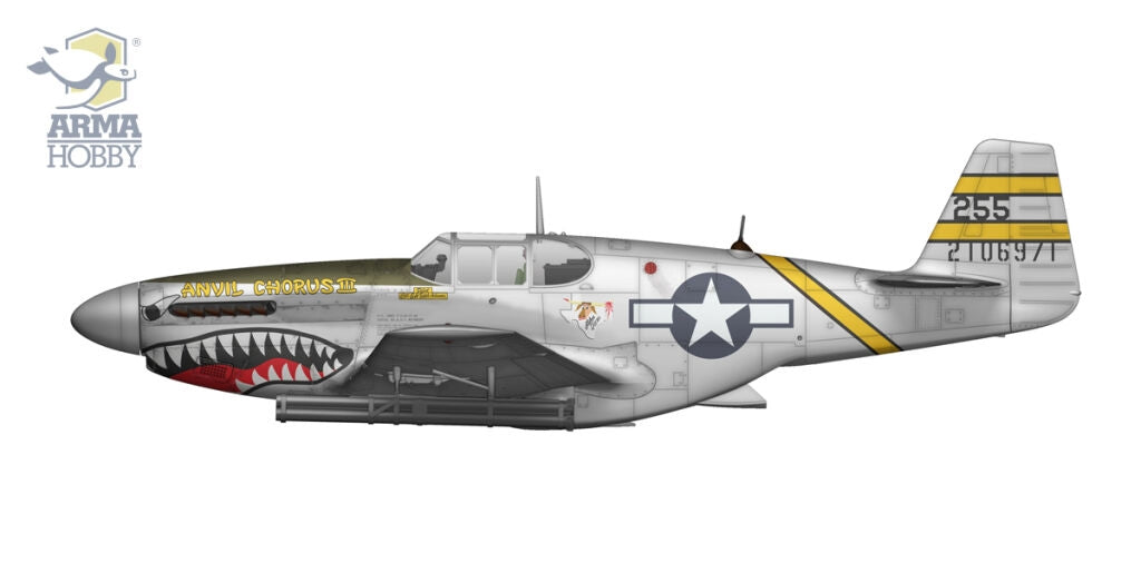 Arma Hobby 70075 P-51B Mustang China, Burma, India 1/72 – image 3