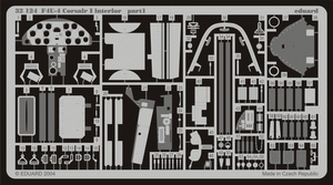 Eduard 32124 F4U-4 interior 1/32 TRUMPETER