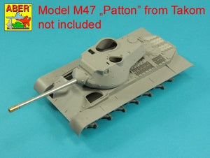 Aber 35L-284 90mm M-36 z cylindrycznym hamulcem do amerykańskiego czołgu M47 Patton bez pokrowca na jarzmo Takom/Italeri 1/35 – Bild 6