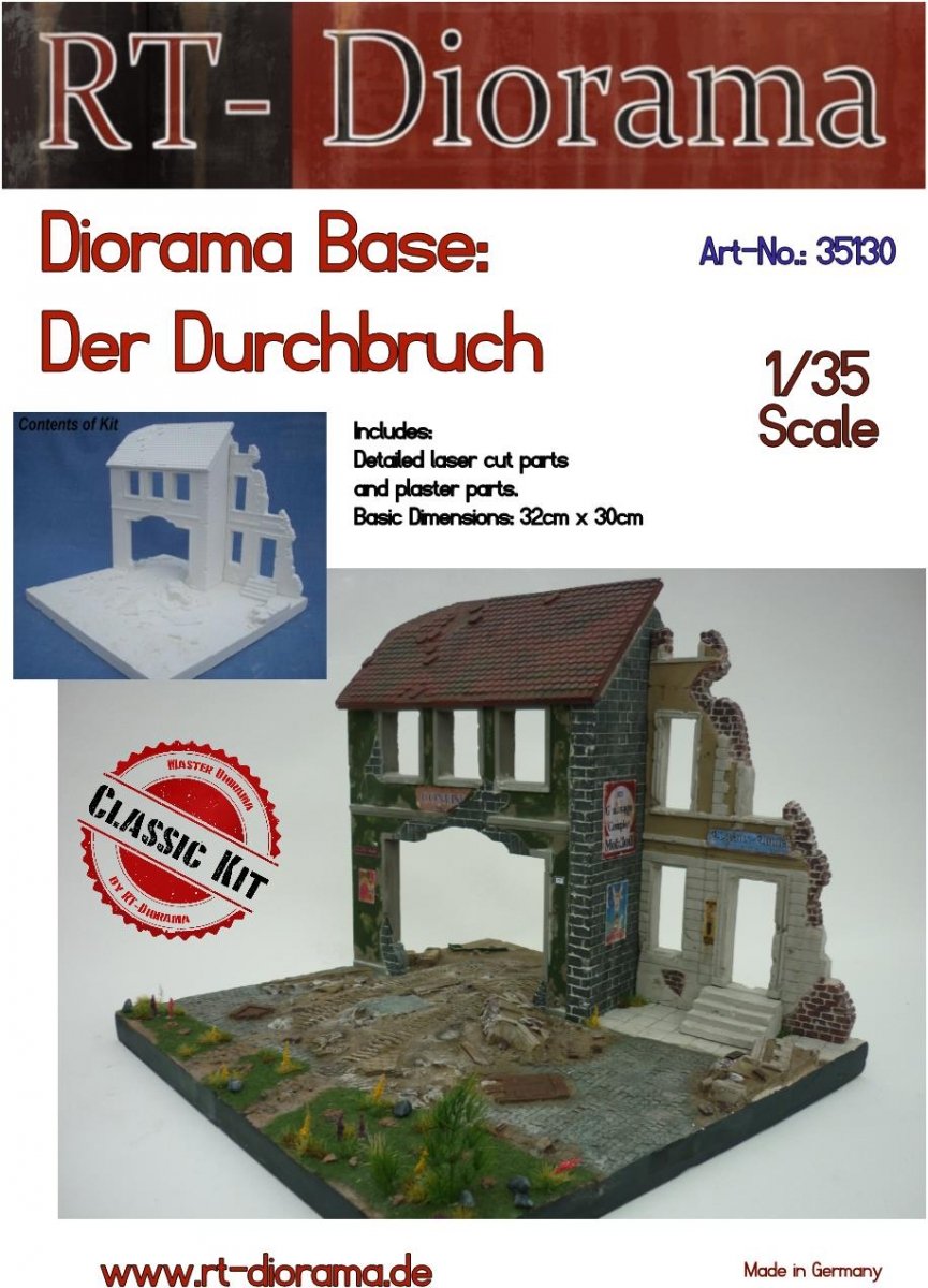 RT-Diorama 35130 Diorama-Base: "Der Durchbruch" im Maßstab 1/35
