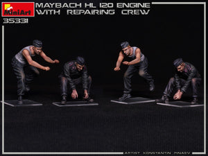 Miniart 35331 MAYBACH HL 120 ENGINE FOR PANZER III/IV FAMILY WITH REPAIR CREW 1/35 – Bild 12