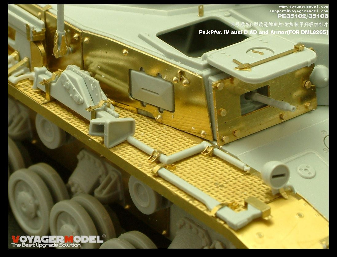 Voyager Model PE35102 Pz.KPfw. IV Ausf D For DRAGON 6265 1/35 – zdjęcie 6