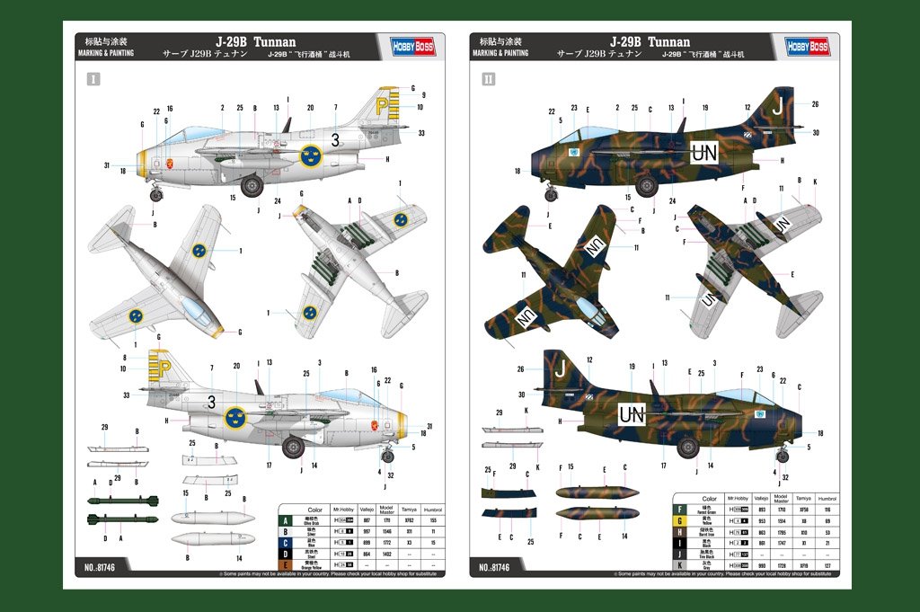 Hobby Boss 81746 J-29B Tunnan 1/48 – Bild 2