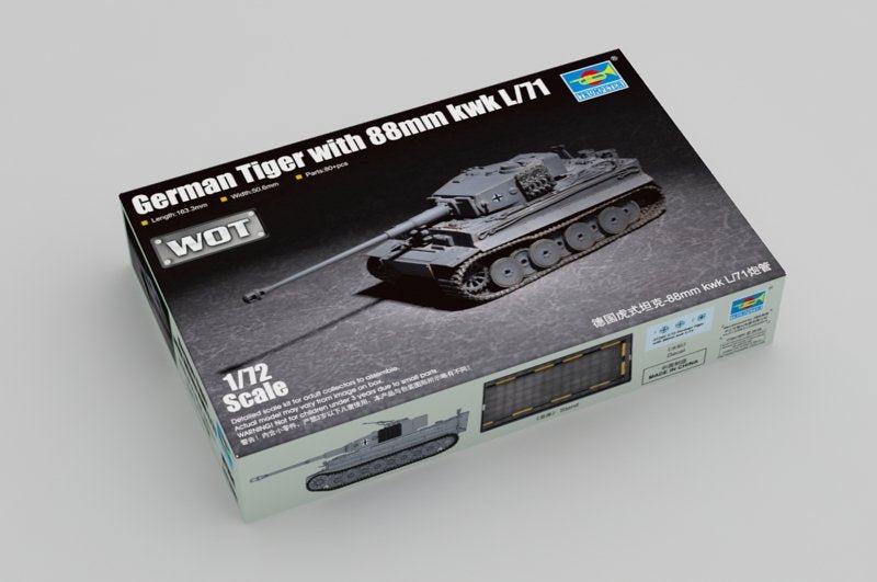 Trumpeter 07164 German Tiger with 88mm kwk L/71 1/72 – Bild 2