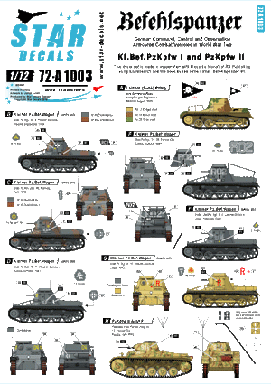 Star Decals 72-A1003 Befehlspanzer #1 1/72 – image 2