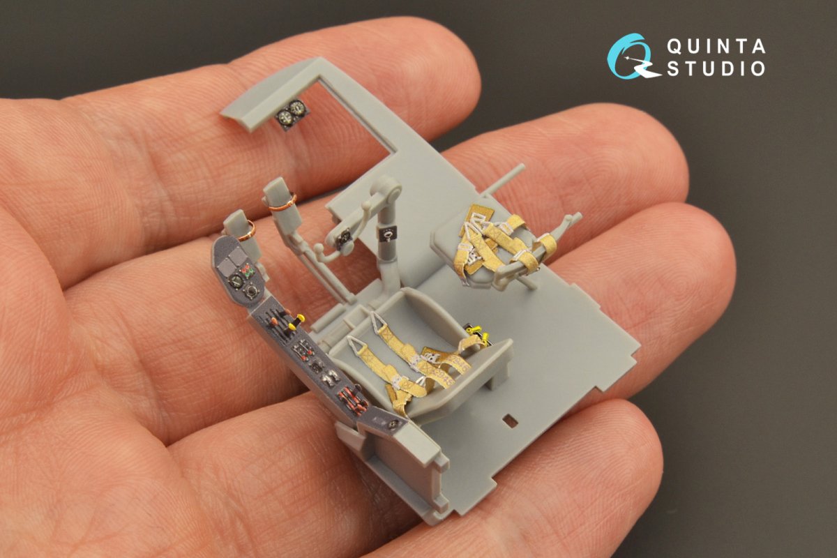Quinta Studio QD48266 He 111H-3/H-6 3D-Printed &amp;amp; coloured Interior on decal paper ( ICM ) 1/48 – Bild 4
