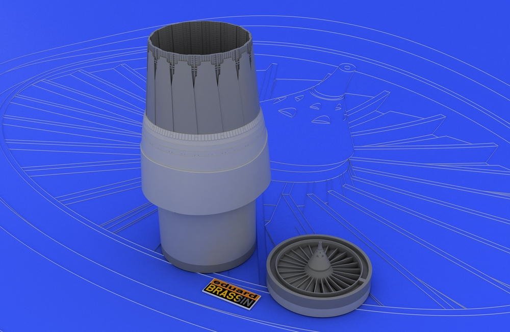 Eduard 648004 F-16CJ Block 52 engine 1/48 (Tamiya) – immagine 2