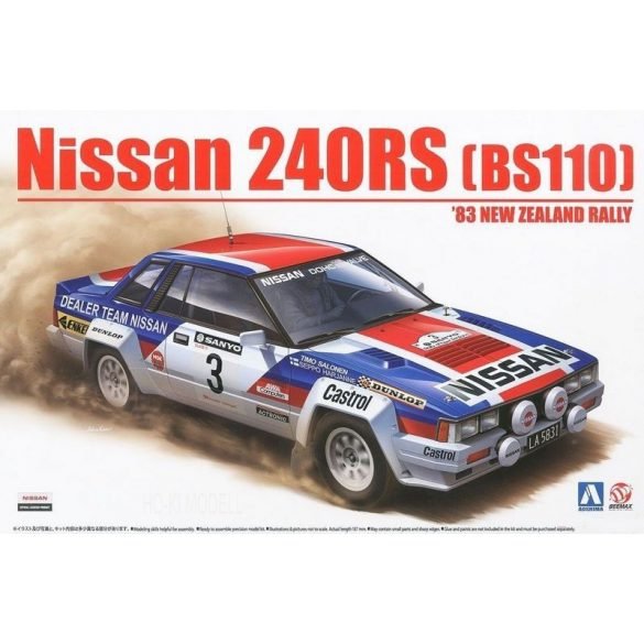 Beemax 24008 Nissan 240RS (BS110) &amp;#39;83 NEW ZEALAND RALLY 1/24