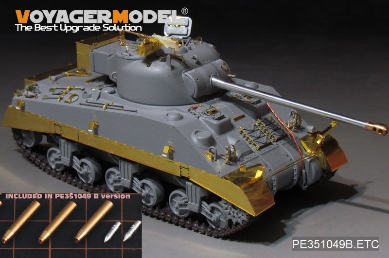 Voyager Model PE351049B WWII UK Sherman VC Firefly (B Ver.included Gun Barrel) For R.F.M 5038 1/35 – immagine 19