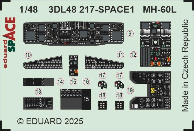 Eduard 3DL48217 MH-60L SPACE ICM 1/48 – Bild 3