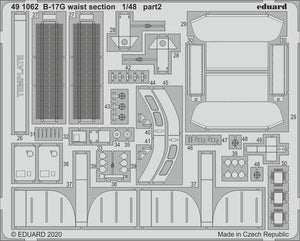 Eduard 491062 B-17G waist section 1/48 HK MODELS – zdjęcie 2