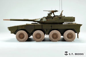 E.T. Model P35-129 JGSDF TYPE 16 Maneuver Combat Vehicle Sagged wheels and Muzzle Brake For TAMIYA Kit 1/35 – immagine 9