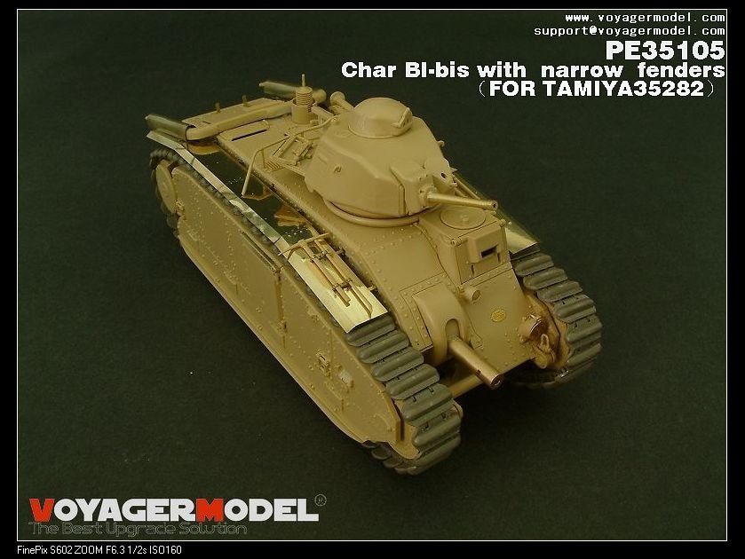 Voyager Model PE35105 WWII French Char BI-bis with narrow fenders (B ver include Gun barrel) for TAMIYA 35282 1/35 – image 7