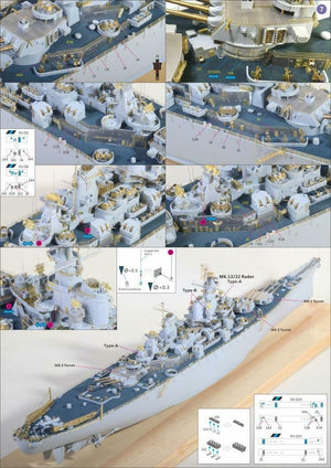 Very Fire 350009 Uss missouri (BB-63) Detail Up Set (Very Fire 350903,350909) 1/350 – immagine 3