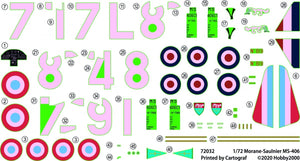 Hobby 2000 72032 Morane-Saulnier MS.406 Middle East ( Hasegawa ) 1/72 – Bild 2