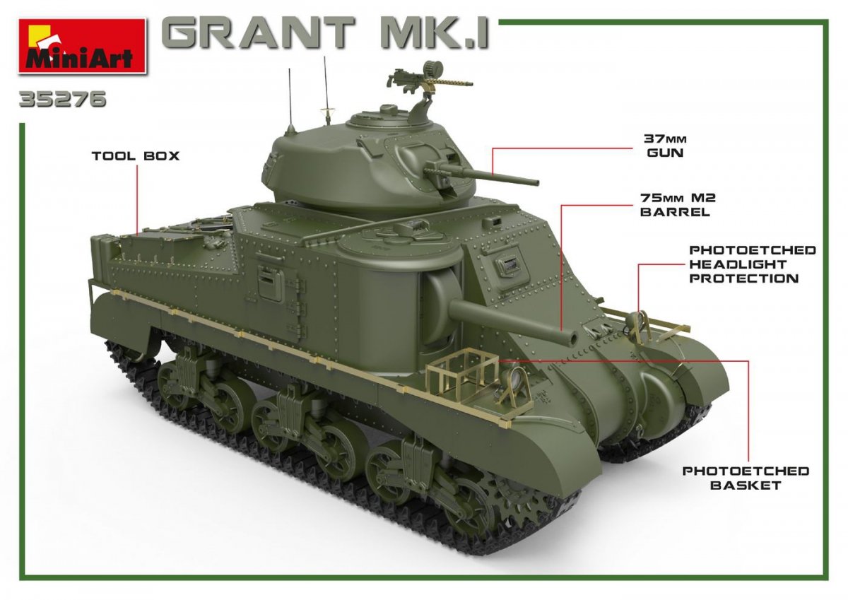 MiniArt 35276 GRANT Mk.I 1/35 – immagine 3