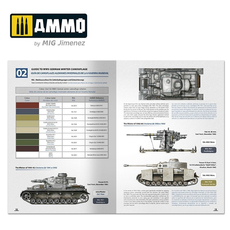 Ammo of Mig 6039 How to Paint Winter WWII German Tanks Multilingüal (Eng - Spa) – immagine 3
