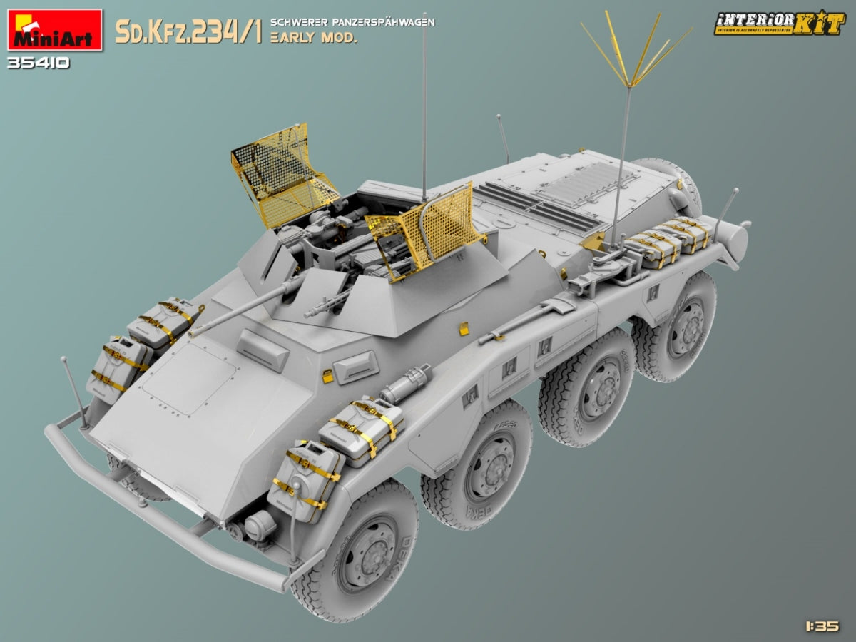 MiniArt 35410 Sd.Kfz.234/1 Schwerer Panzerspahwagen. EARLY MOD. INTERIOR KIT 1/35 – imagen 6