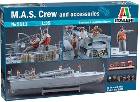 Italeri 5611 M.A.S. Crew and Accessories 1/35