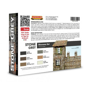 Lifecolor CS40 Acrylic paint set Stone Grey 6x22ml – Bild 2