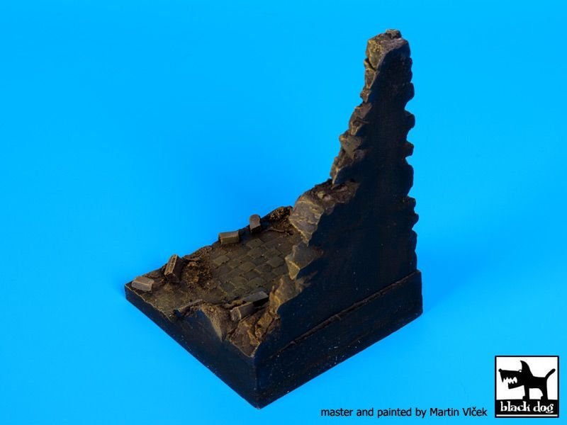 Black Dog D35056 Mur en ruine n°3 socle 1/35 – image 2
