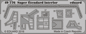 Eduard 49776 Super Étendard interior KINETIC MODEL 1/48 – imagen 2