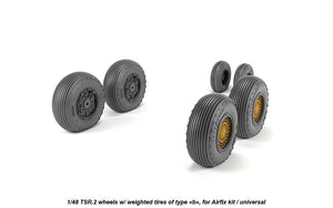 Armory Models AW48413 BAC TSR.2 wheels w/ weighted tires, type “b” (GY) 1/48 – zdjęcie 2