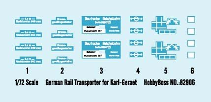 Hobby Boss 82906 German Rail Transporter for Karl-Geraet 1/72 – Bild 3