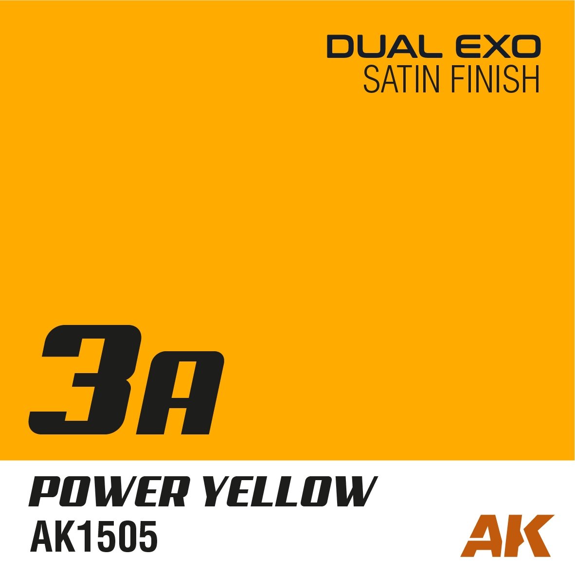 AK Interactive AK1505 DUAL EXO 3A – POWER YELLOW 60ML – immagine 2