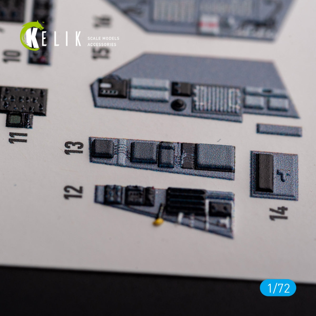 KELIK K72127 FG.1 Phantom - interior 3D decals for Airfix kit 1/72 – Bild 5